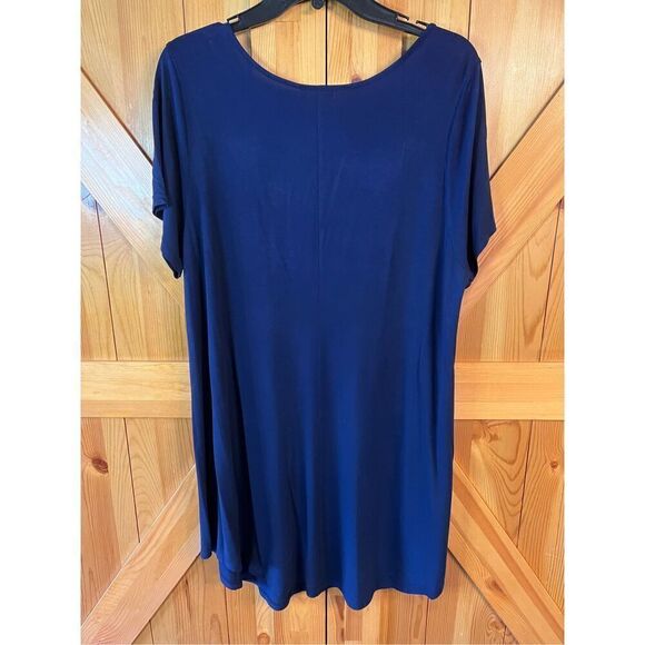 Casual Land short sleeve dress navy size 2XL ￼(3524) - Picture 4 of 4